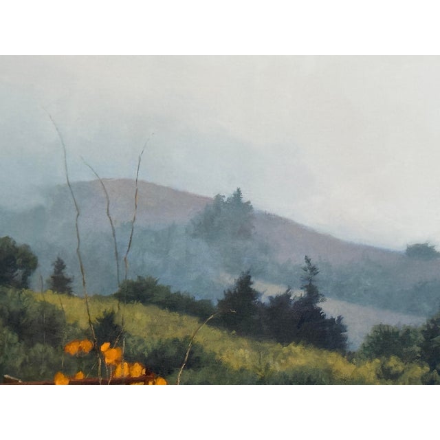 Gold June Carey Fall Vineyard Limited Edition Giclée, Signed For Sale - Image 8 of 14