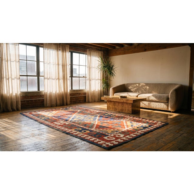 Late 19th Century Kirghiz Felt Shyrdak Carpet ( 6' x 12' - 188 x 365 ) For Sale - Image 12 of 12