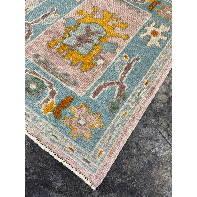 Turkish Oushak Rug 2'2" x 2'10" For Sale - Image 4 of 4