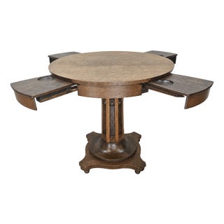Vintage Dutch Art Deco Poker Table, 1920s For Sale