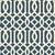 Sample - Schumacher Imperial Trellis II Wallpaper in Ivory/Navy For Sale