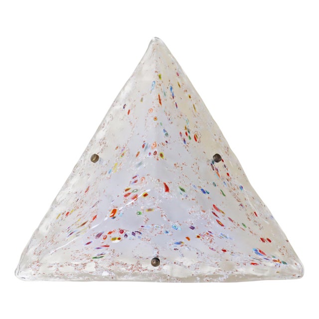 Modern Murano Glass Pyramid Lamp from La Murrina, Italy, 1980s For Sale