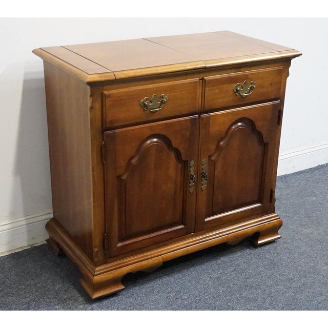 Stanley Furniture Stanley Furniture Solid Cherry Traditional Style 55" Flip Top Server Buffet For Sale - Image 4 of 18