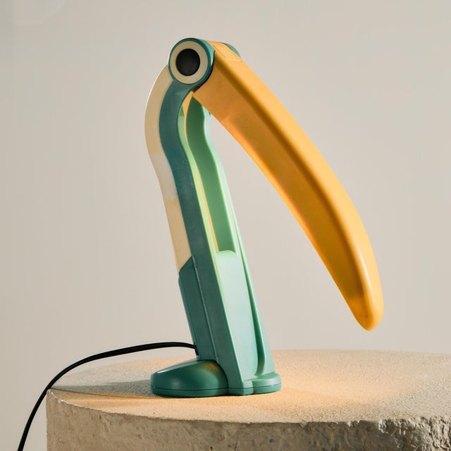 Boho Chic Toucan Desk Lamp by Huo-Tu Huang for Huangslite, 1980s For Sale - Image 3 of 12