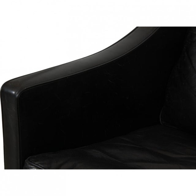 2207 Chair in Black Leather from Børge Mogensen, 1980s For Sale - Image 15 of 18