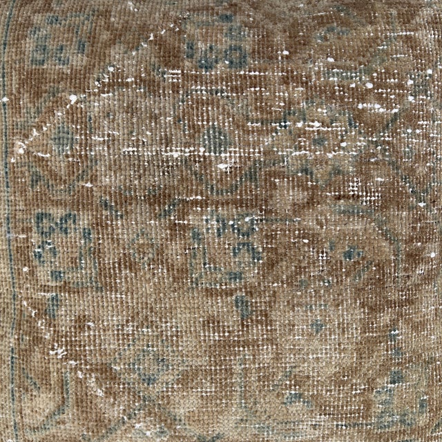 Rustic Vintage Turkish Rug Pillow For Sale - Image 3 of 6
