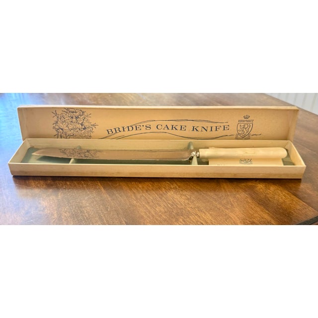 Mid 20th Century Bride’s Knife by Kirk Matz Sheffield w/ Box For Sale - Image 12 of 12