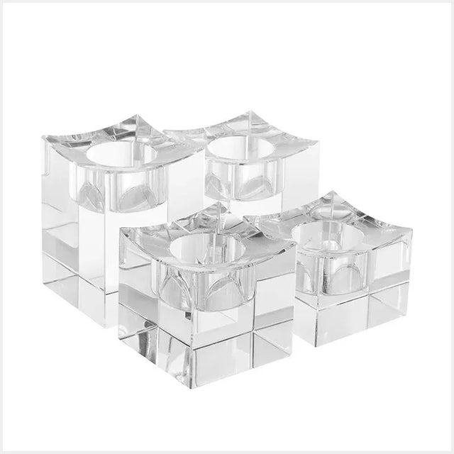 Not Yet Made - Made To Order Tealight Holder in Clear Crystal from PC Collection, Set of 4 For Sale - Image 5 of 5