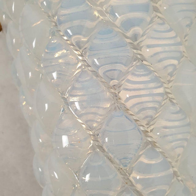 1970s Opaline, Mid Century Modern, Murano Glass Sconces - a Pair For Sale - Image 9 of 11