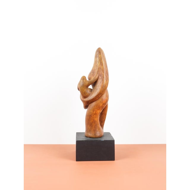 Mid-Century Modern Dragoljub Milosevic, Standing Couple, 1970s, Plaster For Sale - Image 3 of 7