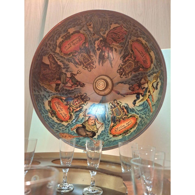 Vintage World Map Bar Cabinet For Sale - Image 3 of 9