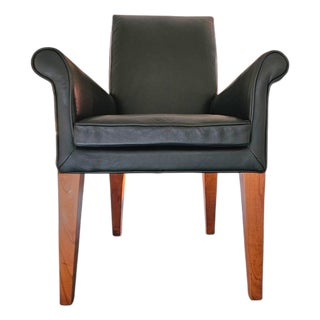 Paramount Chair in Black Leather by Philippe Starck for Driade, 1989 For Sale
