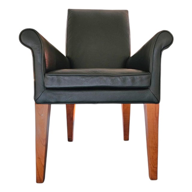 Paramount Chair in Black Leather by Philippe Starck for Driade, 1989 For Sale
