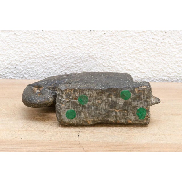 19th Century Antique Handcarved Stone Elephant Sculpture For Sale - Image 5 of 7