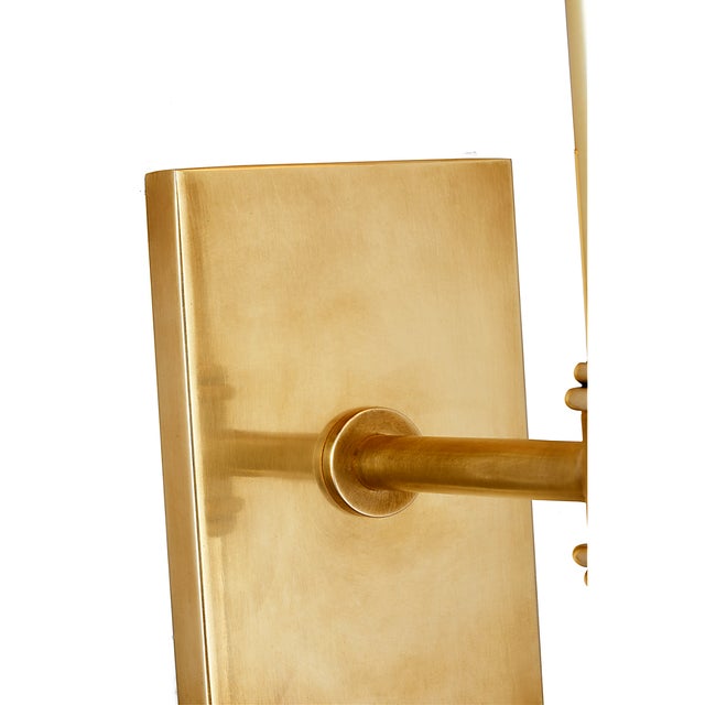 Visual Comfort Suzanne Kasler for Visual Comfort Signature Camille 16" Sconce in Hand-Rubbed Antique Brass with Linen Shade For Sale - Image 4 of 9
