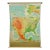 1964 Denoyer Geppert Series Canvas Mid America Roll Up Map For Sale