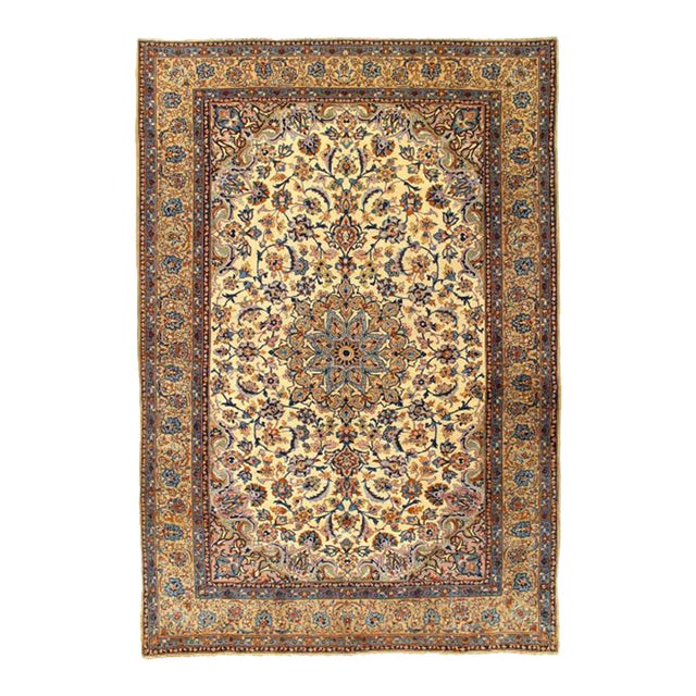 Pasargad DC Fine Hand Knotted Vintage Kashan Rug For Sale