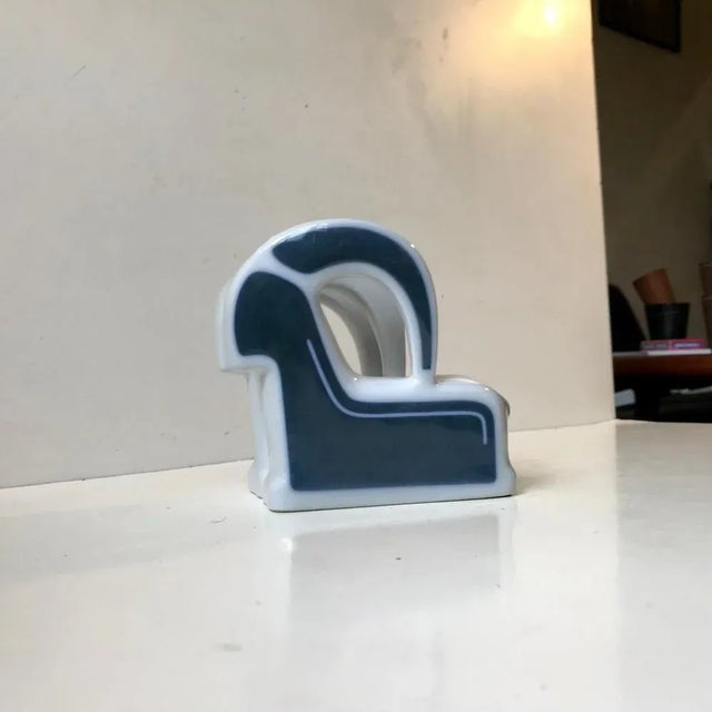 Mid-Century Modern Abstract Porcelain Figurine by Agnethe Jorgensen for Bing & Grondahl, 1970s For Sale - Image 3 of 10