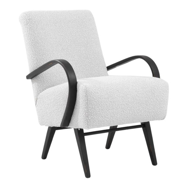 1960s Czech Upholstered Armchair For Sale