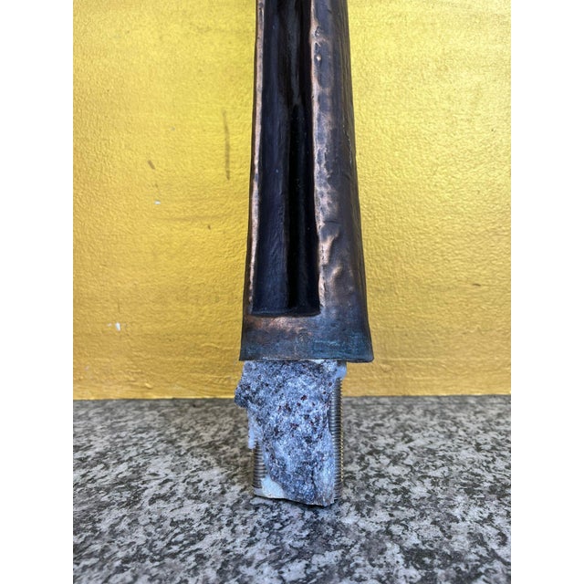 Wolfgang Haaf, Monumental Brutalist Bronze Cross / Wall Sculpture Attributed to Walter Haaf Germany, 1960s, 1960s, Bronze For Sale - Image 18 of 18
