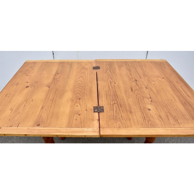Antique Pine Turned Leg Swivel-Top Table For Sale - Image 12 of 12