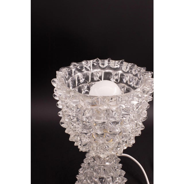 Rostrato Murano Glass Vase Table Lamp for Barovier & Toso, 1940s For Sale - Image 11 of 11