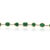 Designer 6.13ct Mixed Cut Bezel Set Emerald Contemporary Bracelet in 14k Gold For Sale - Image 4 of 18