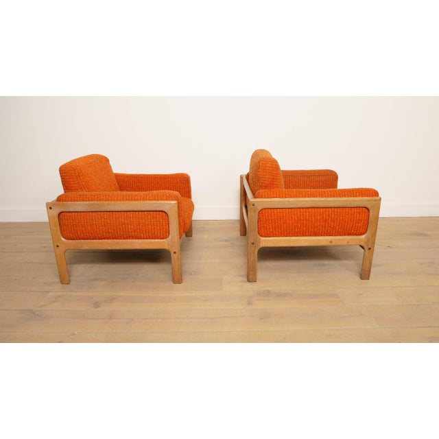 Danish Oak Lounge Chairs from Komfort, 1960s, Set of 2 For Sale - Image 4 of 13