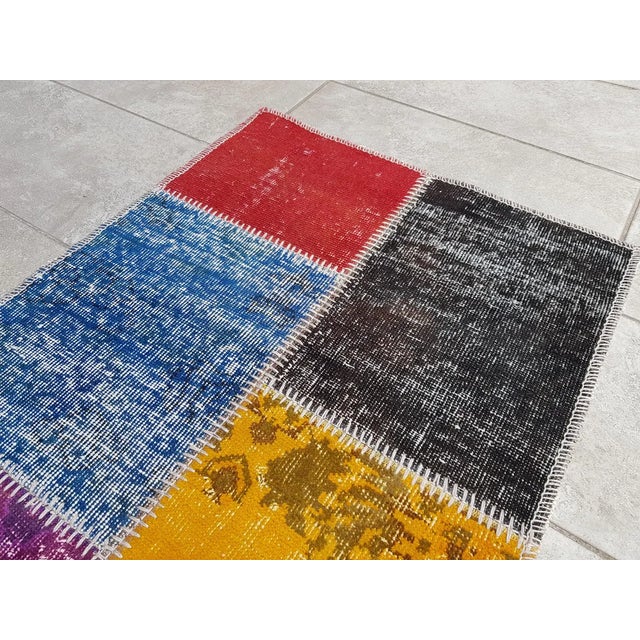 1960s 1960s Handmade Decorative Floor Runner For Sale - Image 5 of 10