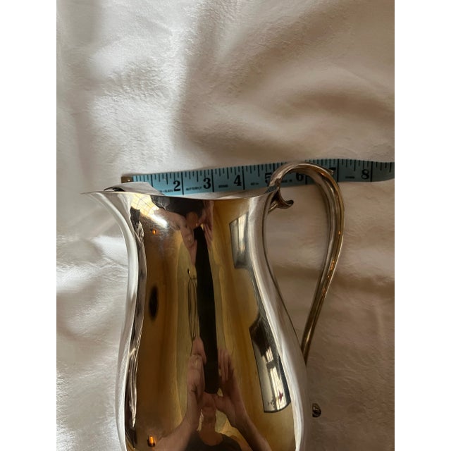 Silverplated Footed Water Pitcher by Rogers For Sale - Image 12 of 12