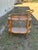 Coastal Vintage Rattan Bar Cart For Sale - Image 3 of 10