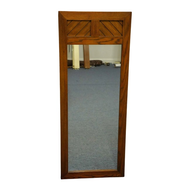 Wood Thomasville Furniture Woodfield Collection Rustic Americana 19" Dresser / Wall Mirror 43711-230 For Sale - Image 7 of 7