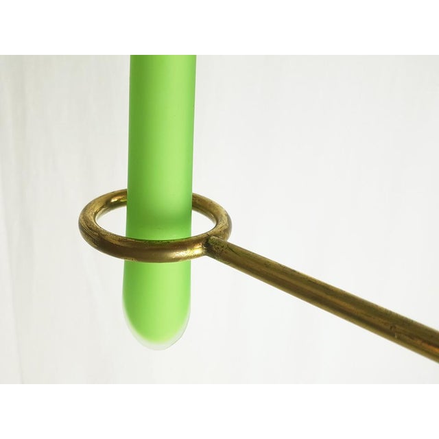 Black Metal and Brass Floor Lamp from Stilnovo, 1950s For Sale - Image 10 of 15