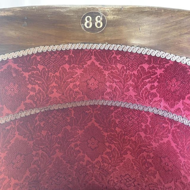 Brown Victorian Theatre Seat Row from Theatre Royal Brighton For Sale - Image 8 of 14