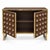 Chocolate Brown Dry Bar with Clear Murano Spheres from Justfurnituress SRL For Sale - Image 4 of 8