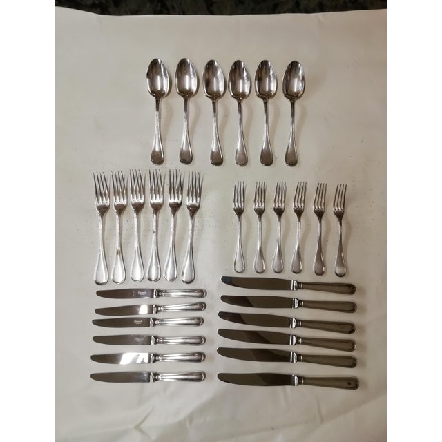 Mid-Century Modern Albi Cutlery Service from Christofle, France, 1970s, Set of 30 For Sale - Image 3 of 18