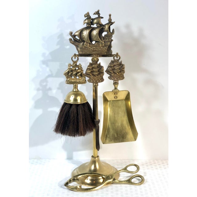 1900s Antique Nautical Fireplace Tool Set Chairish