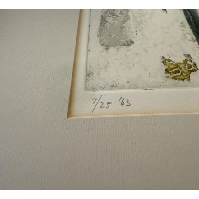 Printmaking Materials Mid 20th Century Signed Etching of Garden Flowers by Ruth Kerkovius For Sale - Image 7 of 8