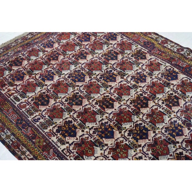 Antique Afshar Rug 4'11'' x 6'6'' For Sale - Image 9 of 11