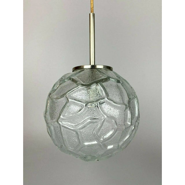 60s 70s Lamp Light Ceiling Lamp Ball Lamp Hillebrand Glass Space Age This piece has an attribution mark, I am sure that it...
