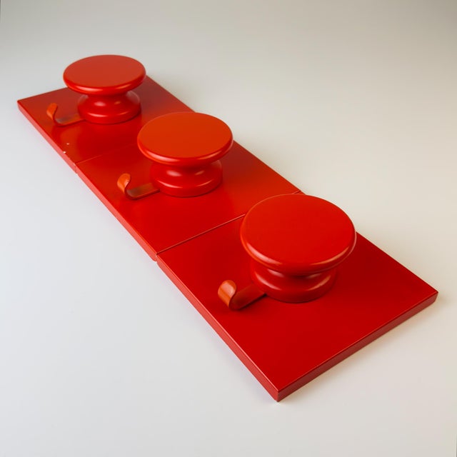 Wood Mid-Century Space Age Wall Hangers, Italy, 1980s, Set of 3 For Sale - Image 7 of 18