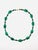 Vintage Malachite and 14k Gold Bead Necklace, 1990s For Sale - Image 4 of 9