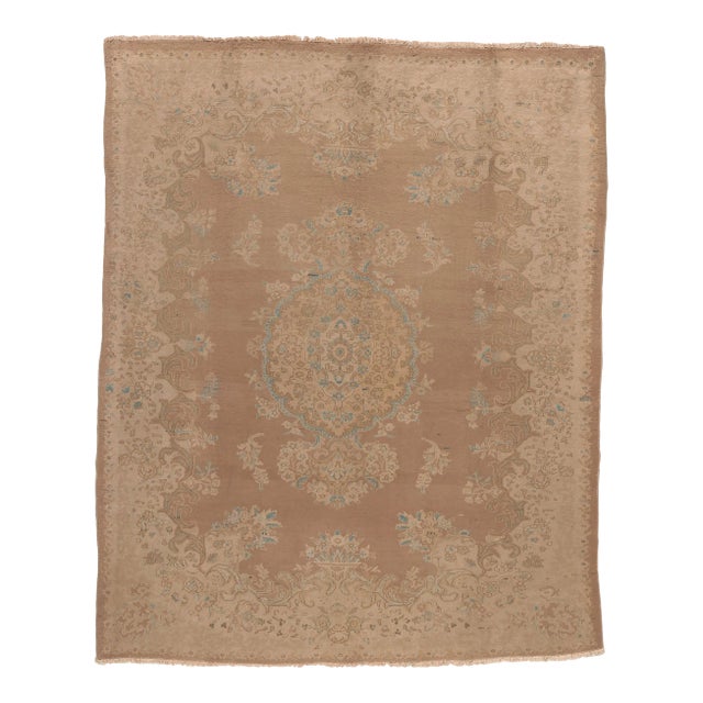 Mid 20th Century Mid 20th Century Vintage Persian Sarouk Rug - 07’06 X 09’02 For Sale