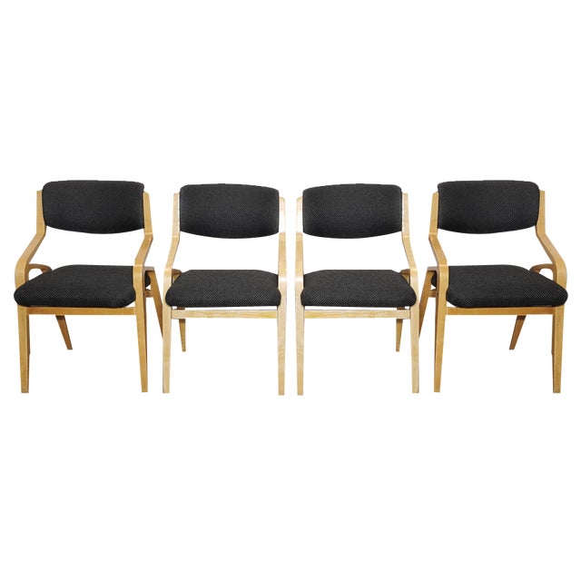Vintage Chairs by Ludvik Volak, 1960s, Set of 4 For Sale