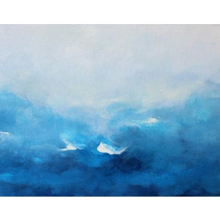 "Swept Away" Abstract Coastal Landscape Canvas Art Print For Sale