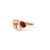 Modern Pear Garnet 14k Gold Ring, Size 7.5 For Sale - Image 3 of 10