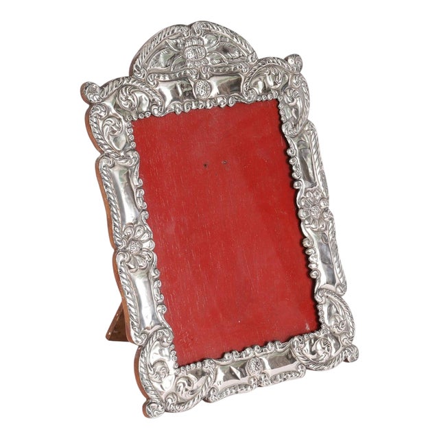 Antique Late 19th Century 925 Silver Photo Frame, 1890s For Sale