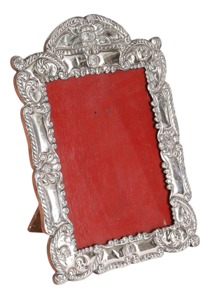 Antique Late 19th Century 925 Silver Photo Frame, 1890s