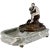 Art Nouveau Bronze Sculptural Tray or Indoor Fountain with Seated Nude Holding a Vase by Suzanne Bizard, France, 1900 For Sale