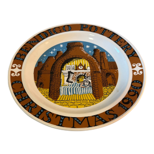 A Bendigo Pottery Christmas Plate From 1990